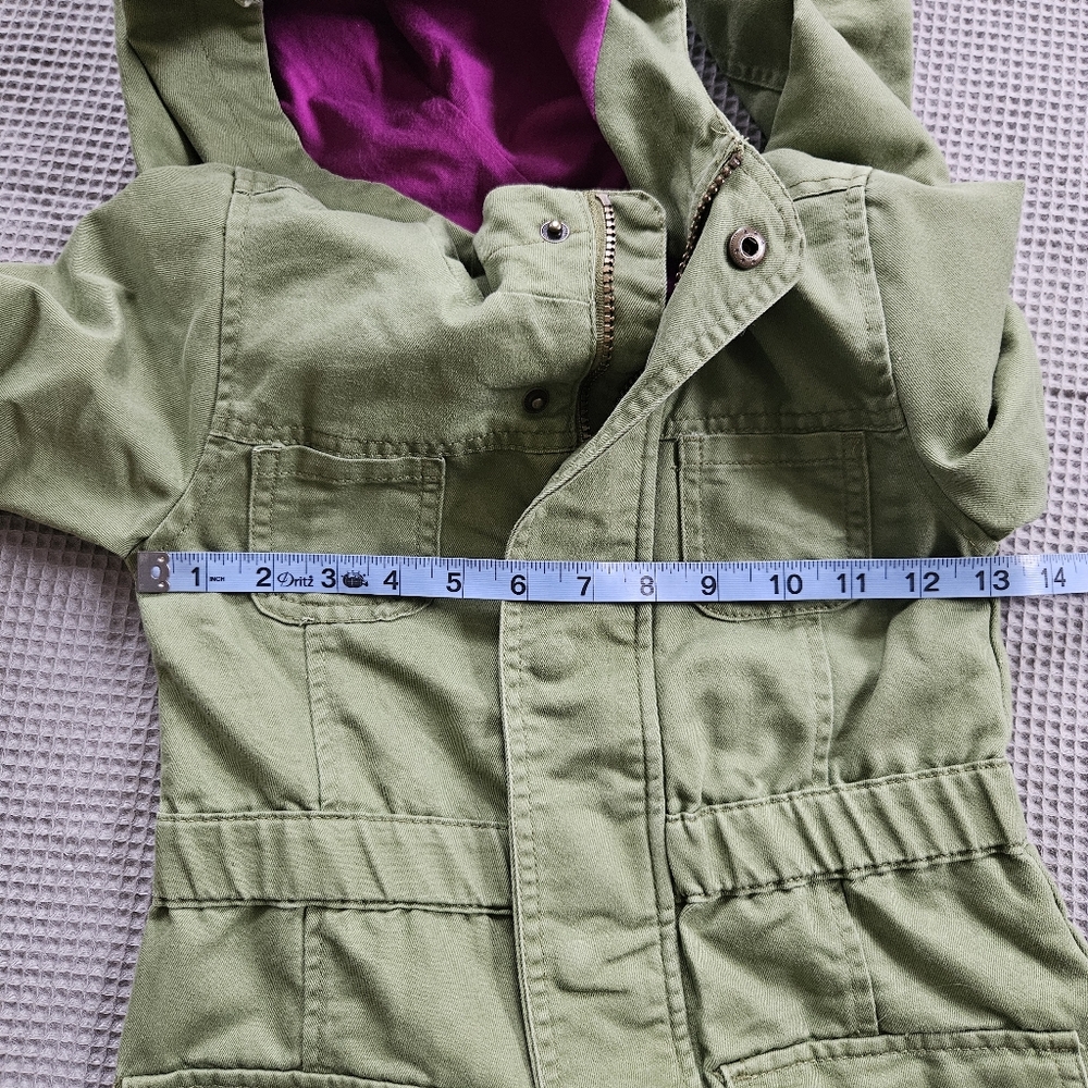 Cat & Jack Girls 6/6X Fall/Spring Green Coat - Picture 6 of 8